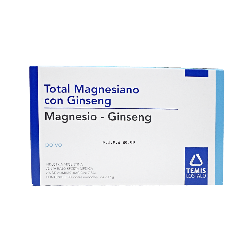 TOTAL MAGNESIANO GINSENG GRANULOS SOLUCION ORAL 